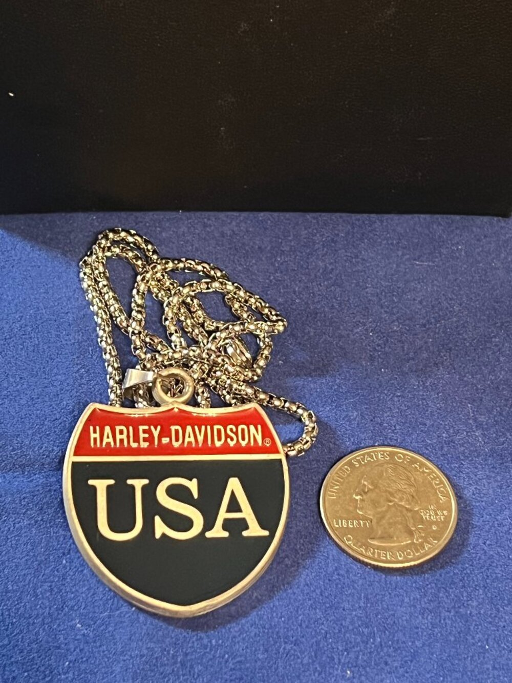 Harley-Davidson USA Shield Pendant Necklace (332)